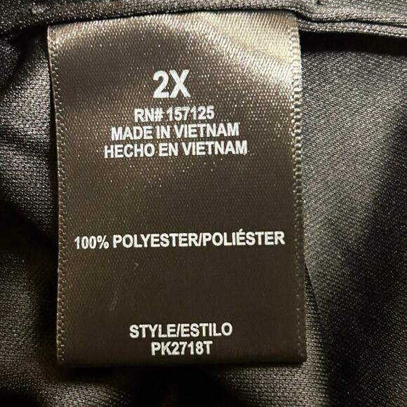 Paperoc - Black Blouse, long sleeve, size 2X, NWOT - Picture 5 of 7